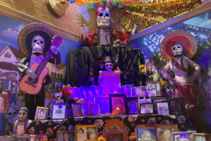 Old Town Market altar for Day of the Dead