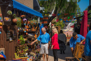 Couple shopping at Old Town Market